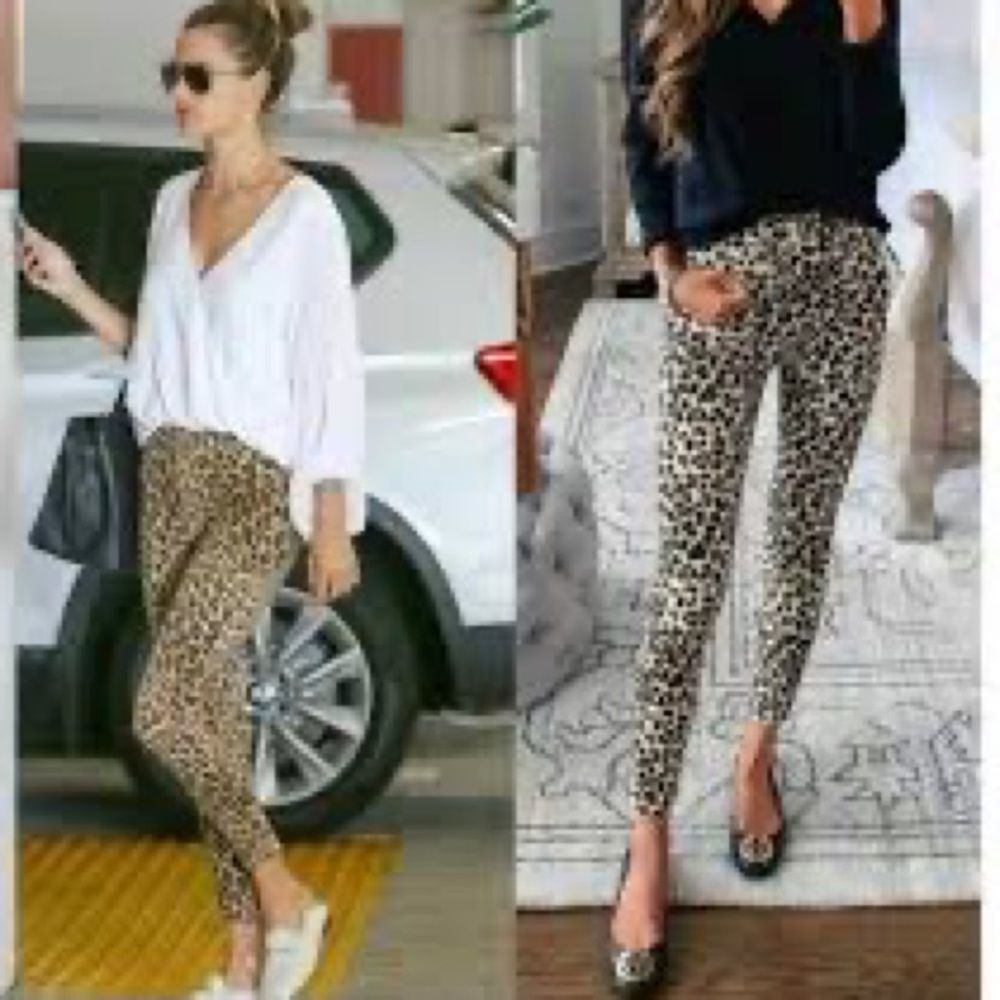 FRAME leopard Ali high rise cigarette jeans